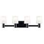 Thumbnail3 of Kichler Adani 30" Wide 4-Light Black Finish Vanity Bath Light more views