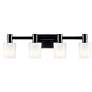 Thumbnail4 of Kichler Adani 30" Wide 4-Light Black Finish Vanity Bath Light more views