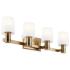 Kichler Adani 30" Wide Champagne Bronze 4-Light Bath Light