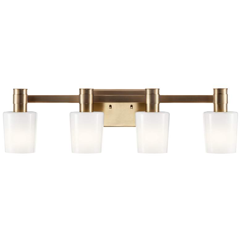 Image 4 Kichler Adani 30" Wide Champagne Bronze 4-Light Bath Light more views