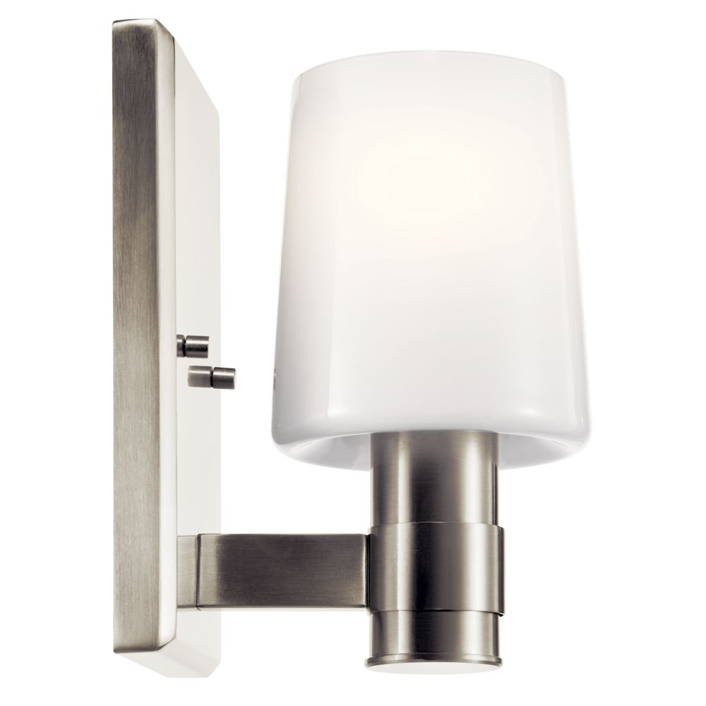 Image 3 Kichler Adani 8 1/2 High 1-Light Brushed Nickel Wall Sconce more views