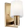 2_Kichler Adani 8 1/2" High Opal Glass Champagne Bronze Wall Sconce