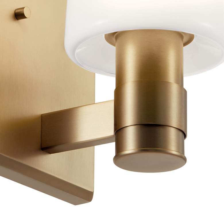 Image 3 Kichler Adani 8 1/2" High Opal Glass Champagne Bronze Wall Sconce more views