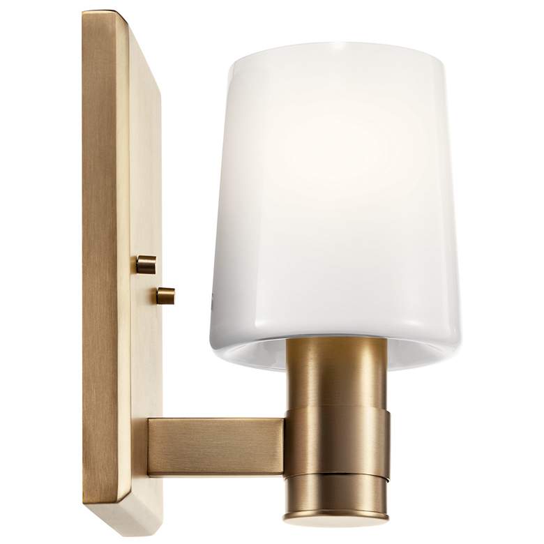 Image 4 Kichler Adani 8 1/2" High Opal Glass Champagne Bronze Wall Sconce more views