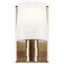 5_Kichler Adani 8 1/2" High Opal Glass Champagne Bronze Wall Sconce more views