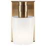 6_Kichler Adani 8 1/2" High Opal Glass Champagne Bronze Wall Sconce more views