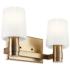 Kichler Adani 8 1/4"H Champagne Bronze 2-Light Wall Sconce