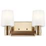 3_Kichler Adani 8 1/4"H Champagne Bronze 2-Light Wall Sconce more views