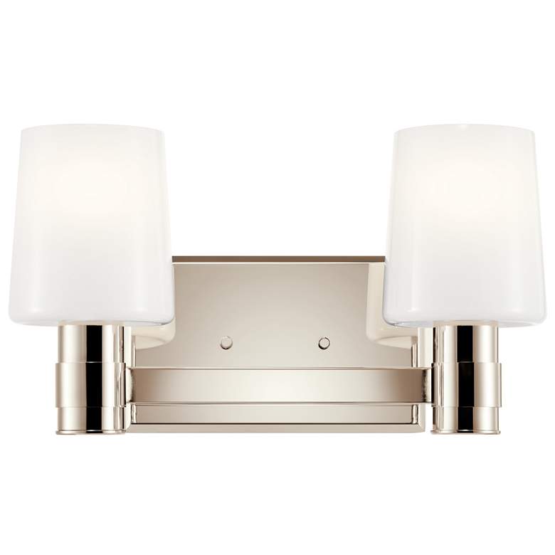 Image 3 Kichler Adani 8 1/4"H Polished Nickel 2-Light Wall Sconce more views