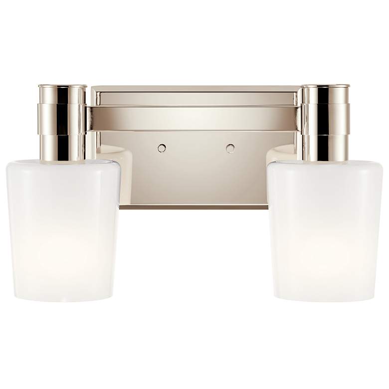 Image 4 Kichler Adani 8 1/4"H Polished Nickel 2-Light Wall Sconce more views
