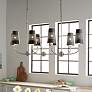 Thumbnail1 of Kichler Adeena 47.3" Wide 8-Light Nickel Linear Chandelier with Shades