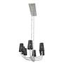 Thumbnail3 of Kichler Adeena 47.3" Wide 8-Light Nickel Linear Chandelier with Shades more views