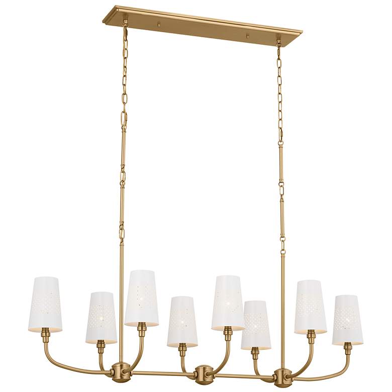 Image 2 Kichler Adeena 47 1/4" Wide Brushed Brass 8-Light Chandelier