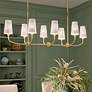 1_Kichler Adeena 47 1/4" Wide Brushed Brass 8-Light Chandelier