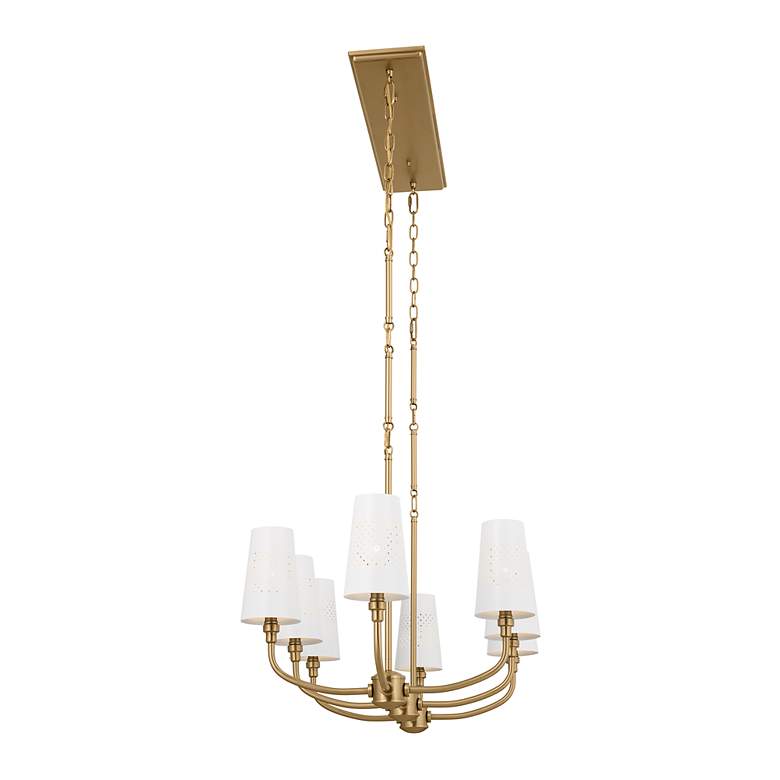 Image 3 Kichler Adeena 47 1/4" Wide Brushed Brass 8-Light Chandelier more views