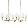 5_Kichler Adeena 47 1/4" Wide Brushed Brass 8-Light Chandelier more views