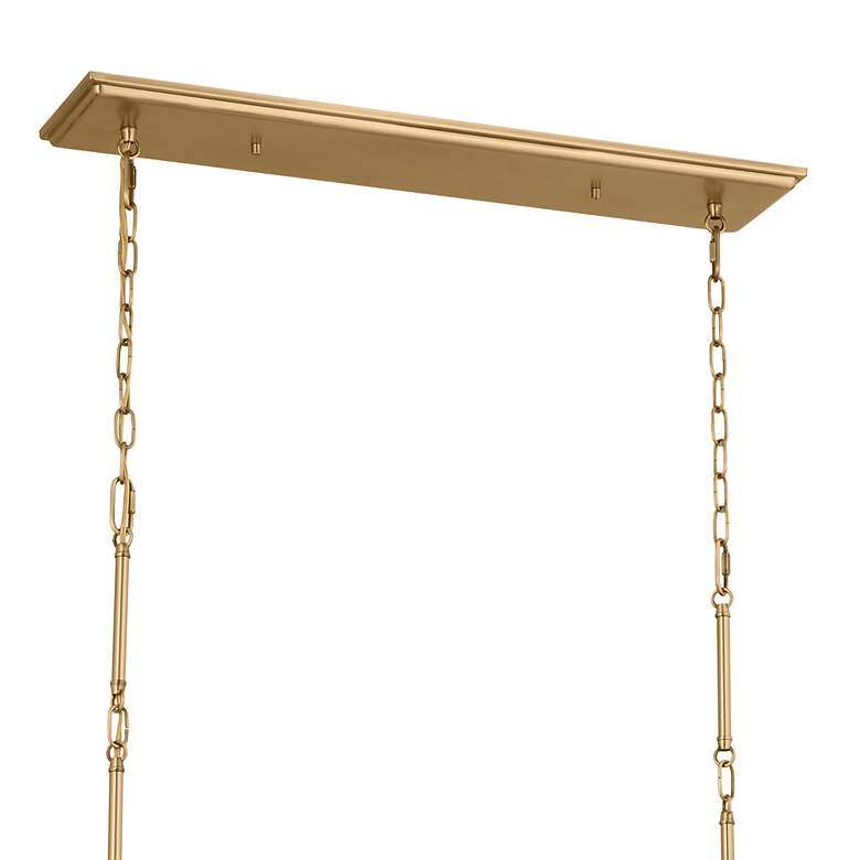 Image 6 Kichler Adeena 47 1/4" Wide Brushed Brass 8-Light Chandelier more views