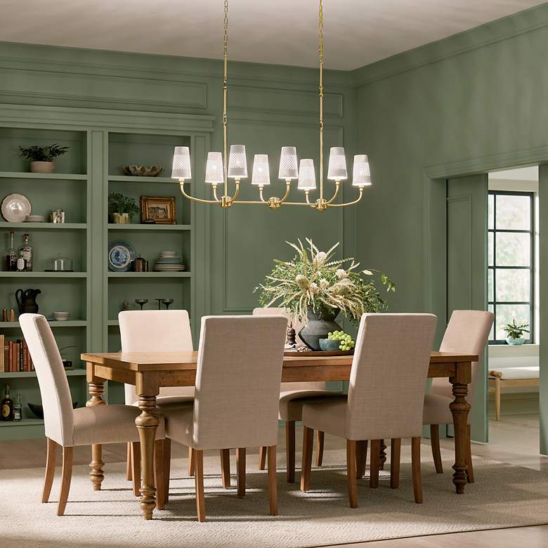 Image 7 Kichler Adeena 47 1/4" Wide Brushed Brass 8-Light Chandelier more views