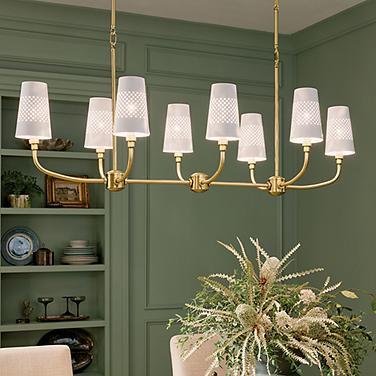 Kichler Adeena 47 1/4" Wide Brushed Brass 8-Light Chandelier