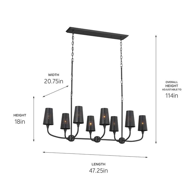 Image 4 Kichler Adeena Chandelier Linear (Double) more views
