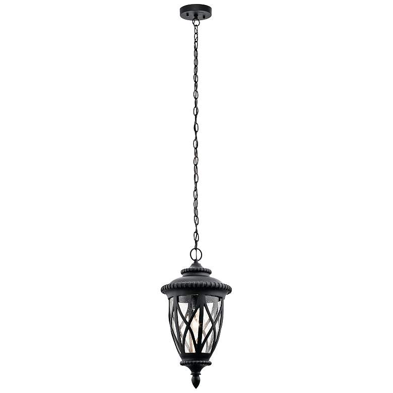Image 1 Kichler Admirals Cove 20 1/2 inchH Black Outdoor Hanging Light
