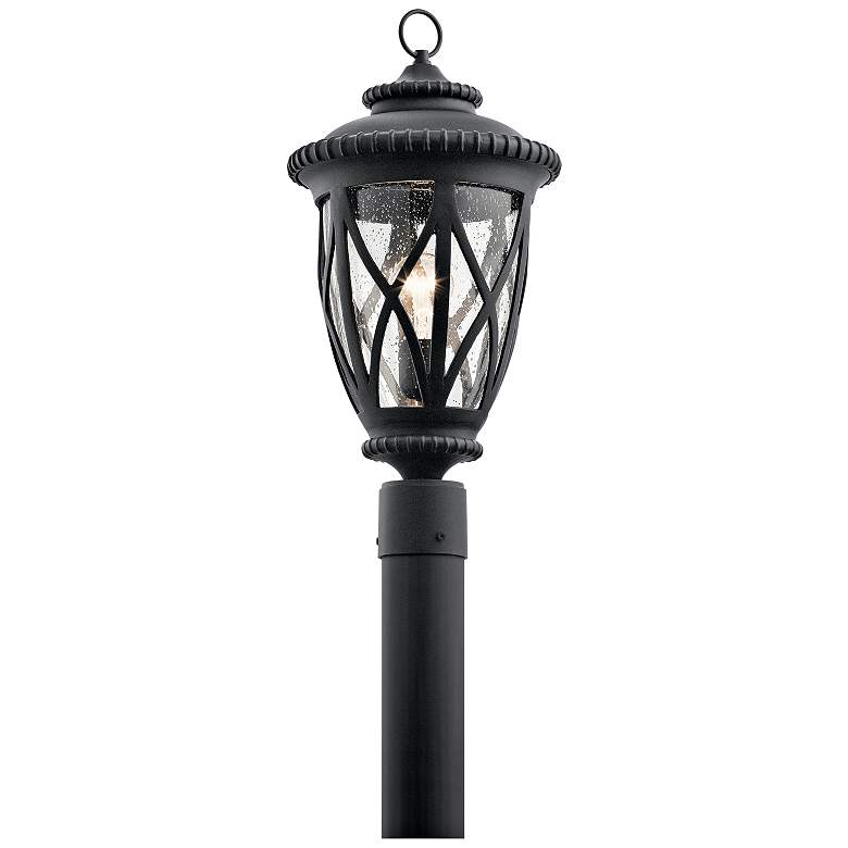 Image 2 Kichler Admirals Cove 20 3/4 inch High Black Outdoor Post Light
