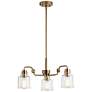 1_Kichler Aivian 22 3/4"W Weathered Brass 3-Light Chandelier