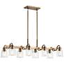 Thumbnail1 of Kichler Aivian 42" Wide 8-Light Weathered Brass Linear Chandelier