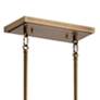 Thumbnail4 of Kichler Aivian 42" Wide 8-Light Weathered Brass Linear Chandelier more views
