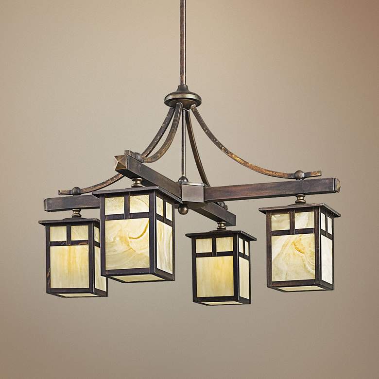 Image 1 Kichler Alamenda 25" Wide Bronze Indoor/Outdoor Chandelier