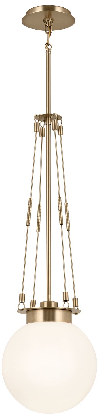 Image 2 Kichler Albers 10.5 Inch 1 Light Pendant in Champagne Bronze more views