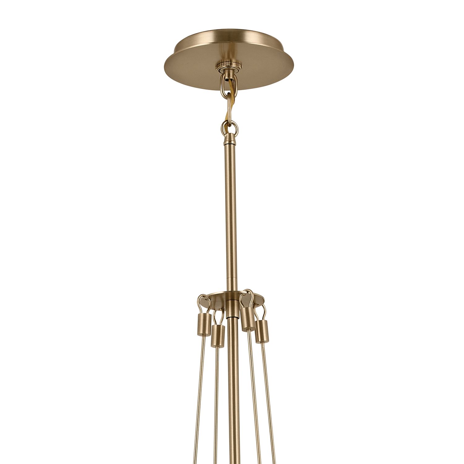 Image 3 Kichler Albers 10.5 Inch 1 Light Pendant in Champagne Bronze more views
