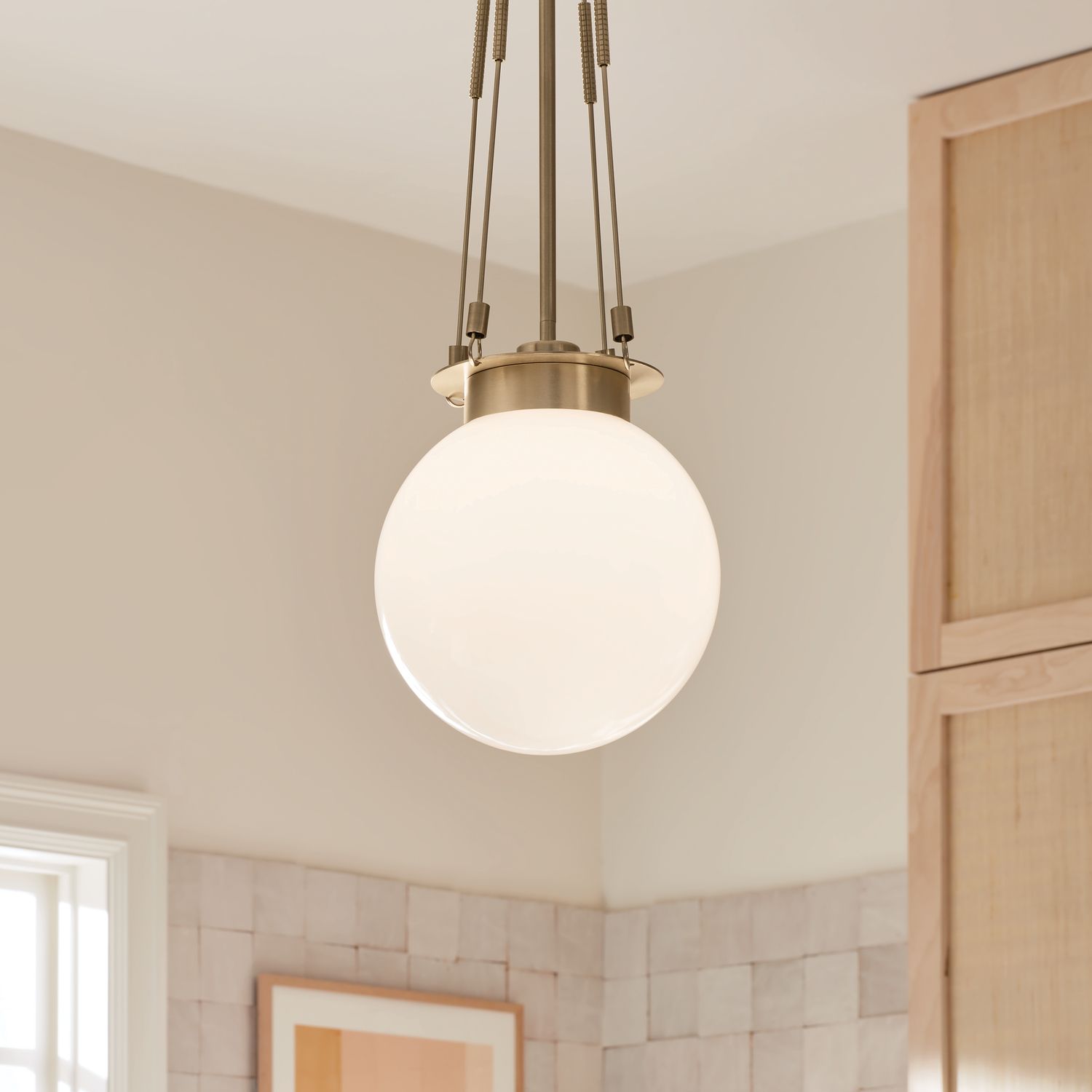 Image 6 Kichler Albers 10.5 Inch 1 Light Pendant in Champagne Bronze more views
