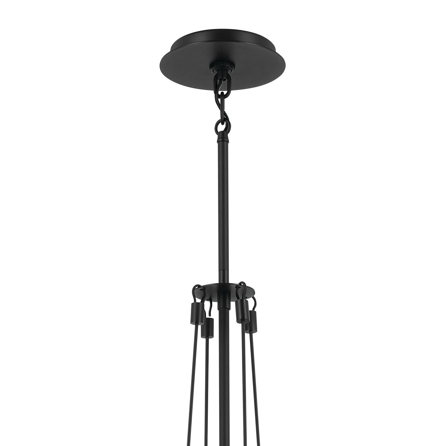 Image 4 Kichler Albers 18.25 Inch 1 Light Pendant with Opal Glass in Black more views