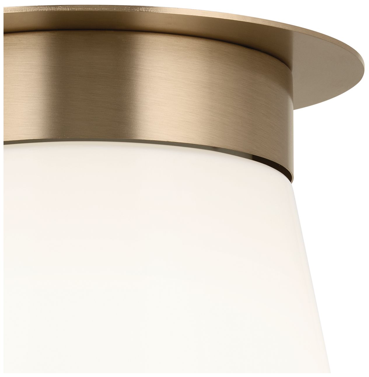 Image 3 Kichler Albers 8.5 Inch 1 Light Flush mount in Champagne Bronze more views