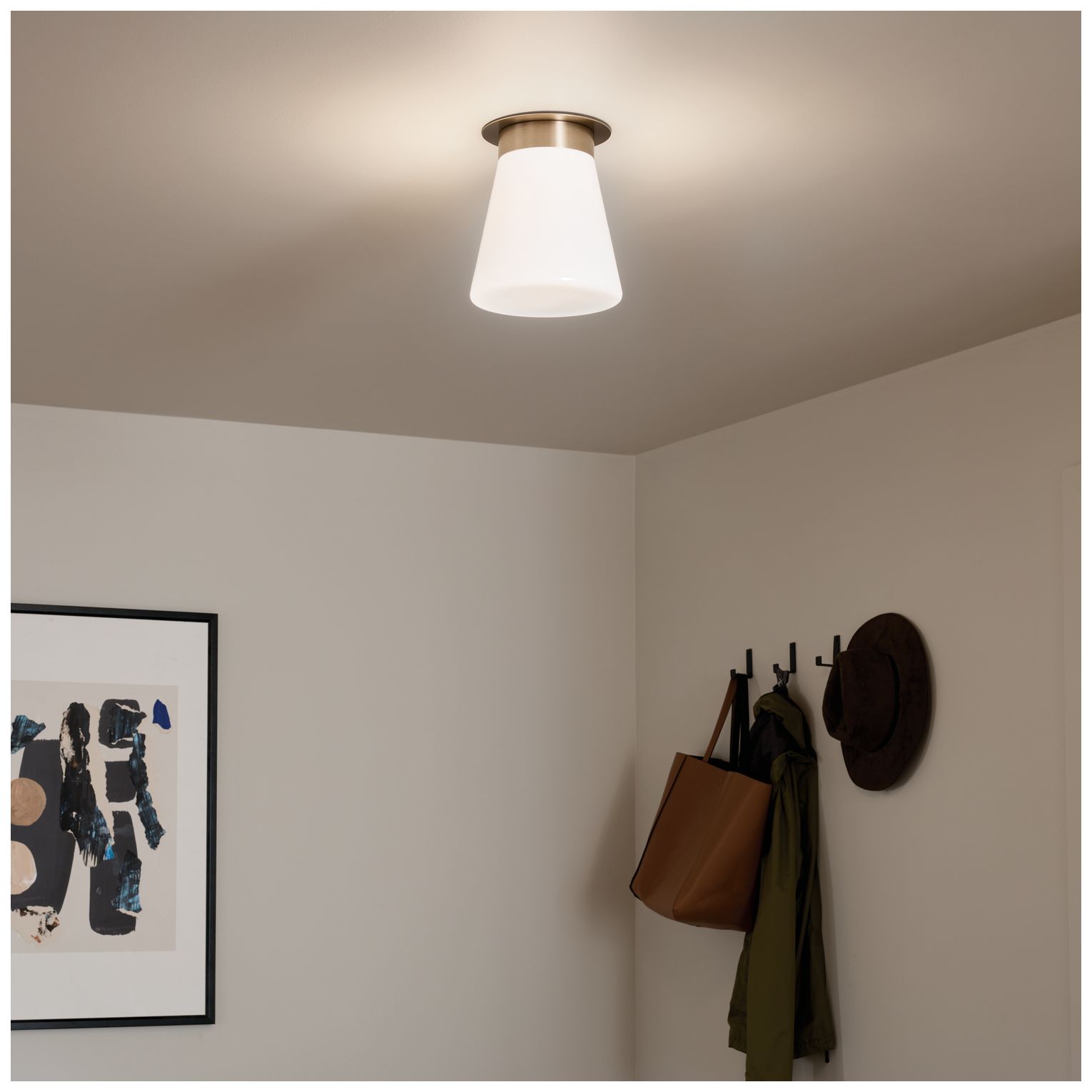 Image 7 Kichler Albers 8.5 Inch 1 Light Flush mount in Champagne Bronze more views
