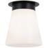 Kichler Albers 8.5" Wide 1-Light White Glass Flush Mount Ceiling Light