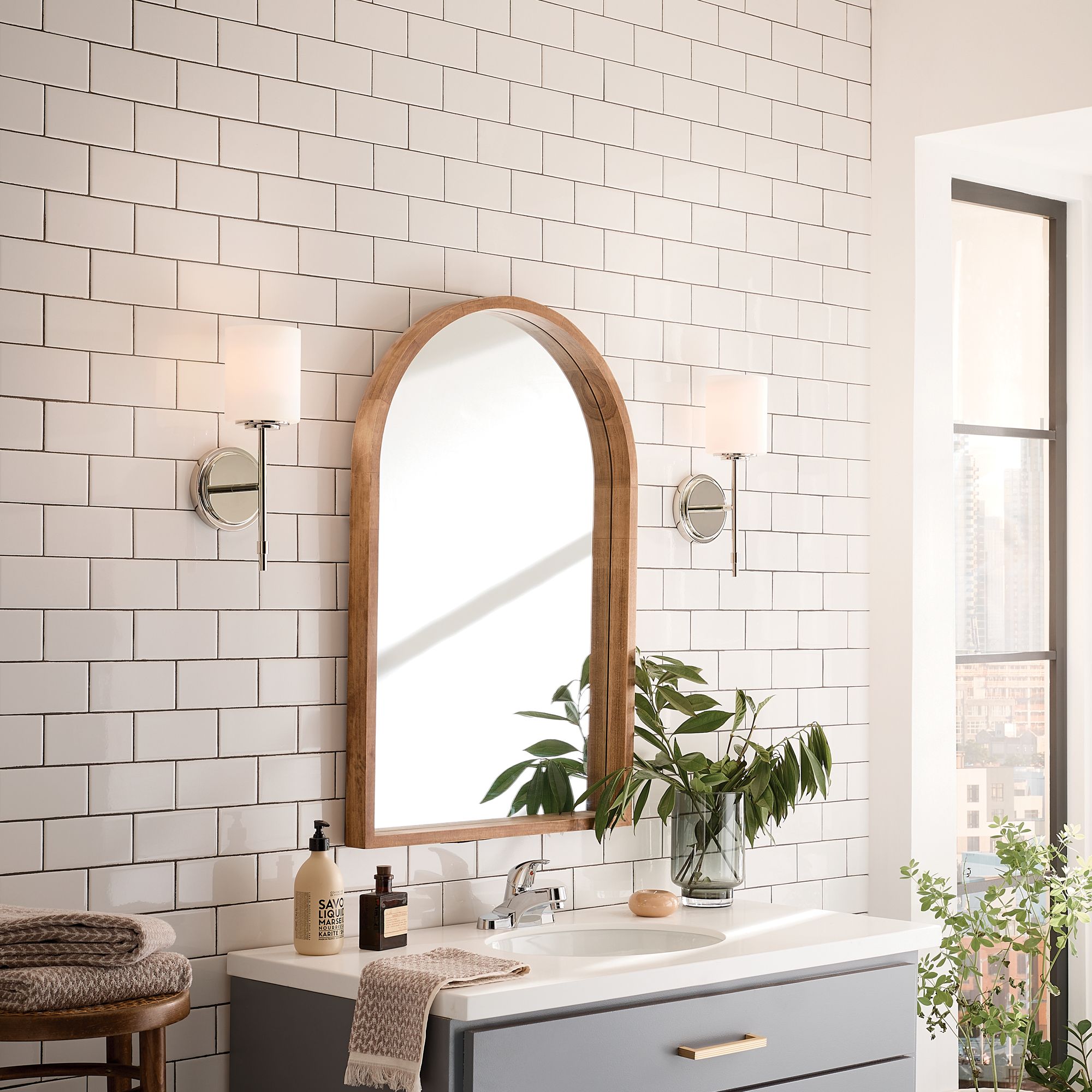 Image 6 Kichler Ali 14.5: High Opal Glass Wall Light more views