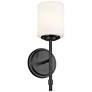 2_Kichler Ali 14 1/2" High Black Wall Sconce