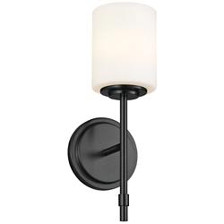 Kichler Ali 14 1/2" High Black Wall Sconce