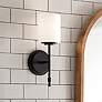 1_Kichler Ali 14 1/2" High Black Wall Sconce