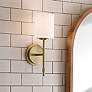 1_Kichler Ali 14 1/2" High Brushed Natural Brass Wall Sconce