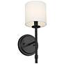 1_Kichler Ali 14" High Black Wall Sconce