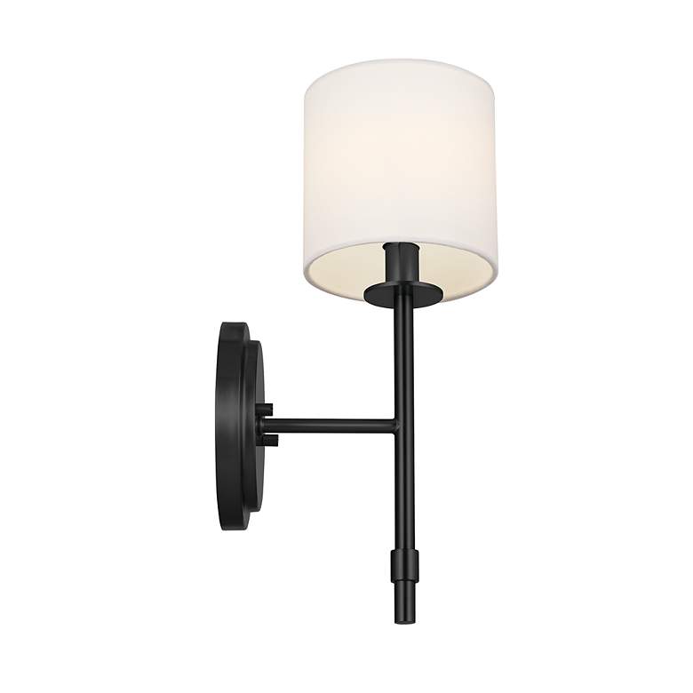 Image 2 Kichler Ali 14" High Black Wall Sconce more views