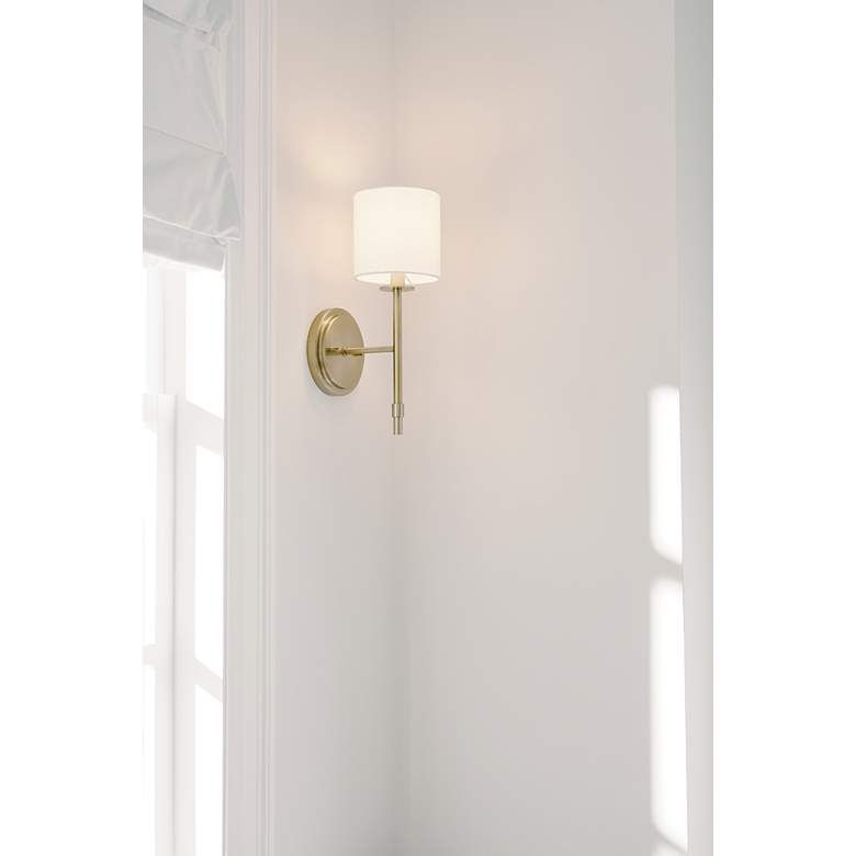 Image 6 Kichler Ali 14" High Brushed Natural Brass Wall Sconce more views