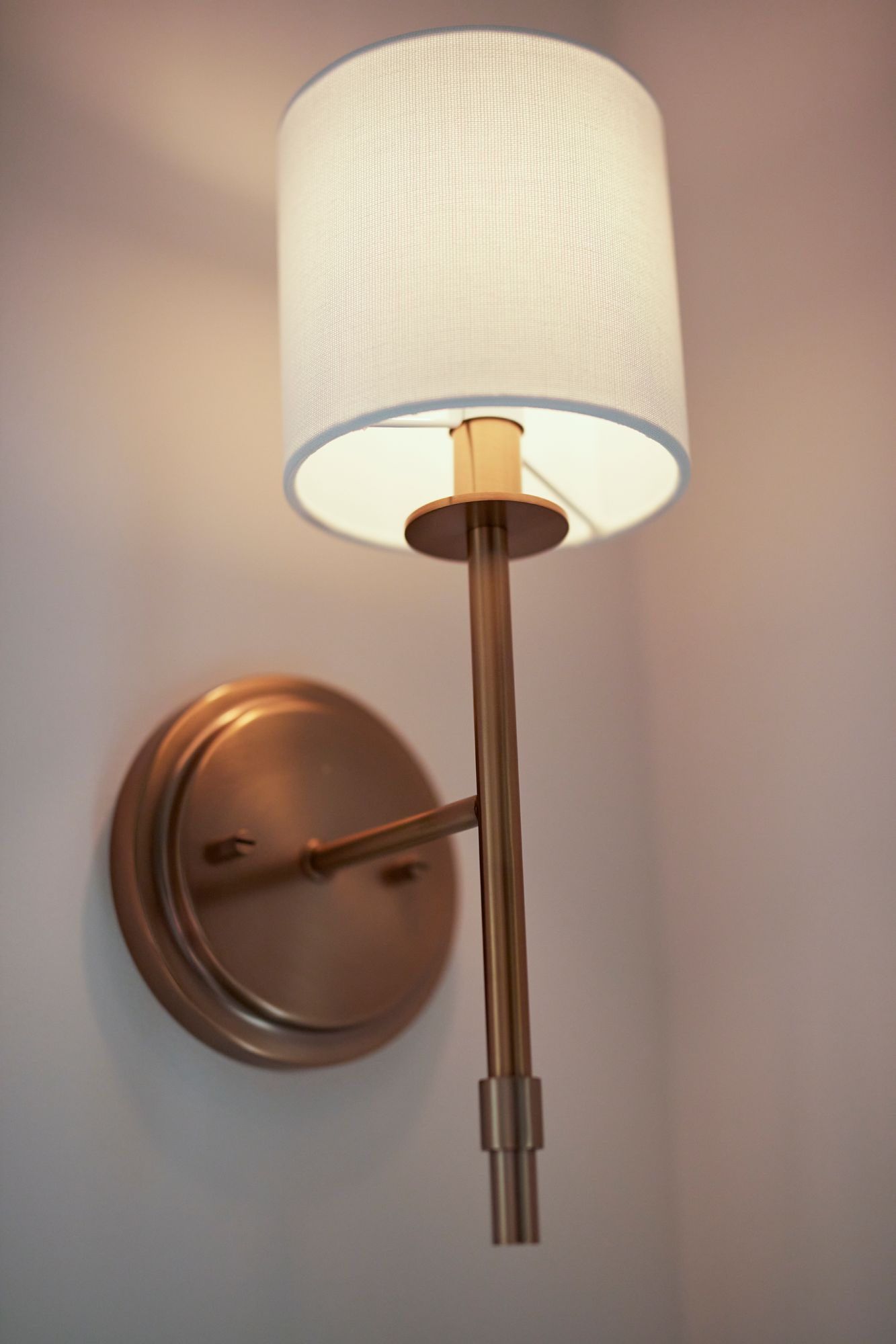 Kichler Ali 14" High Brushed Natural Brass Wall Sconce in scene