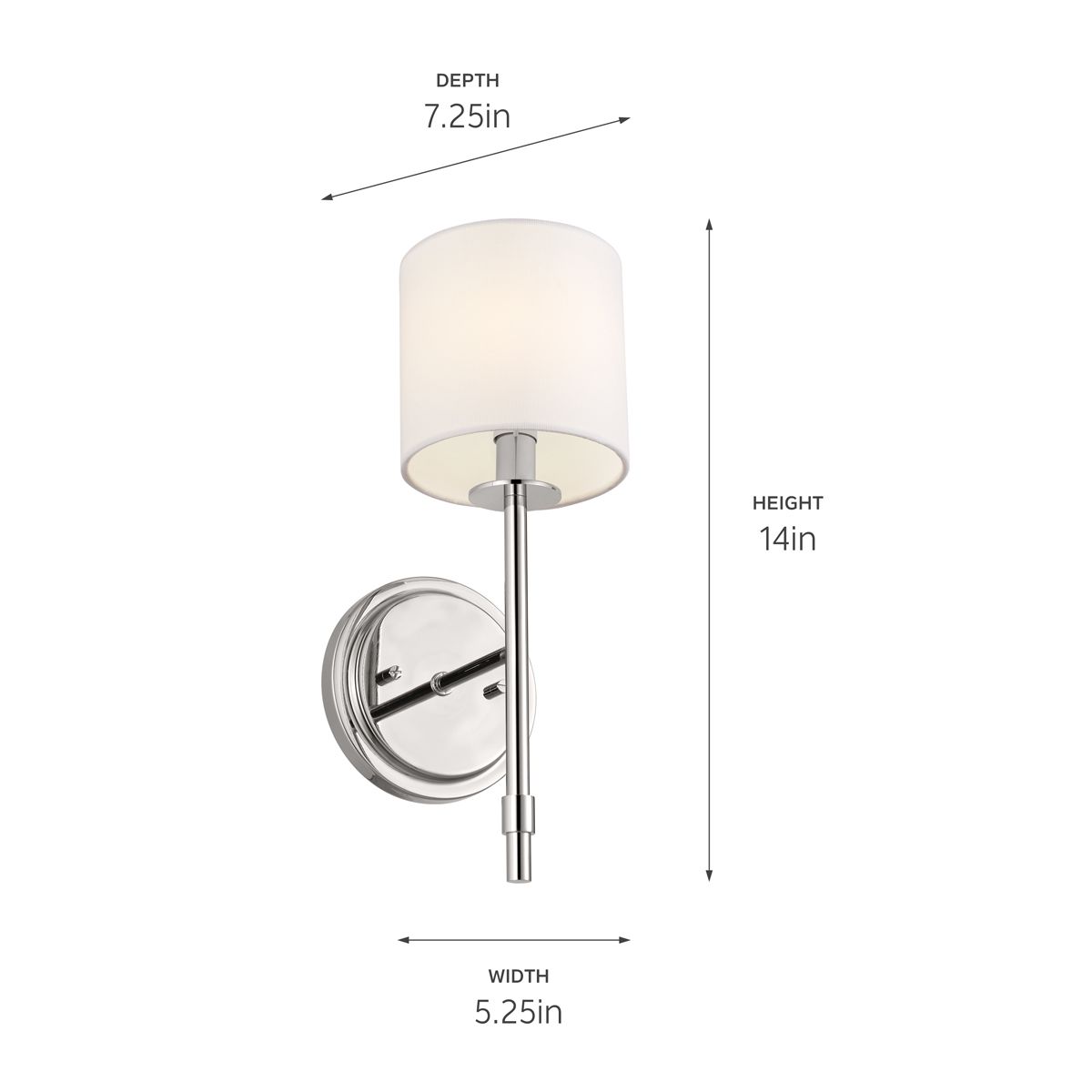 Image 5 Kichler Ali 14" High Polished Nickel Wall Sconce more views