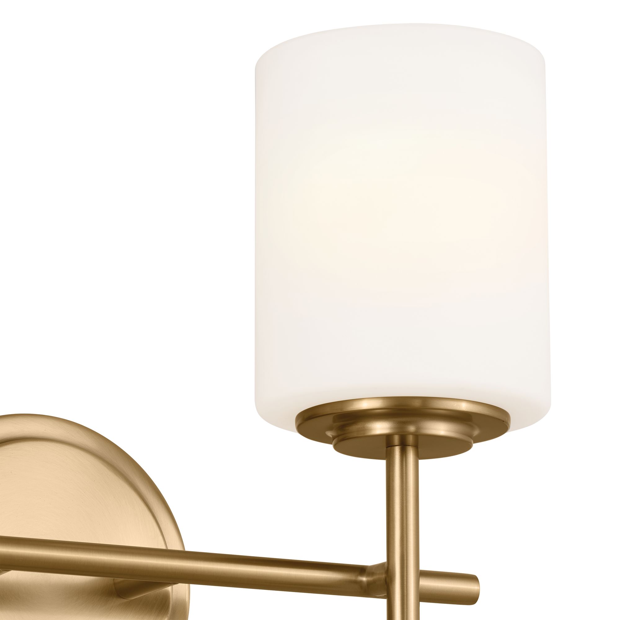 Image 3 Kichler Ali 14"W Brushed Natural Brass 2-Light Bath Light more views