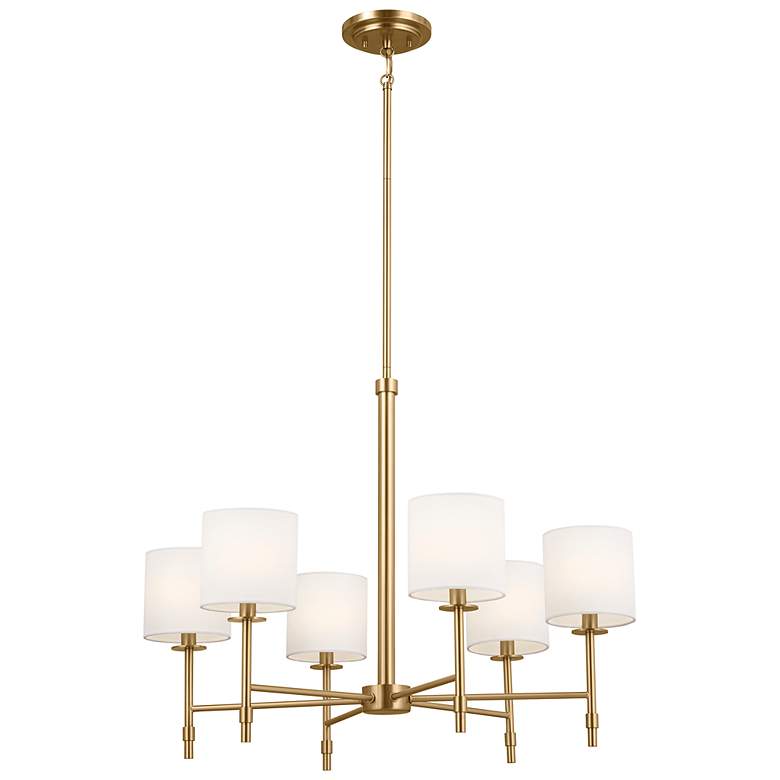 Image 2 Kichler Ali 28"W Brushed Natural Brass 6-Light Chandelier