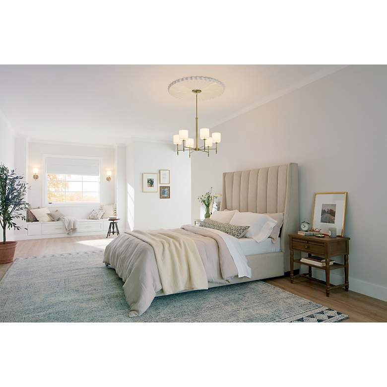 Image 5 Kichler Ali 28"W Brushed Natural Brass 6-Light Chandelier more views